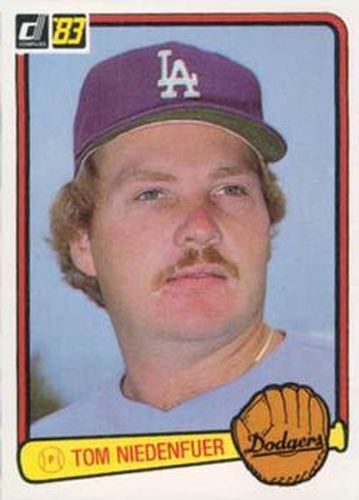 #536 Tom Niedenfuer - Los Angeles Dodgers - 1983 Donruss Baseball