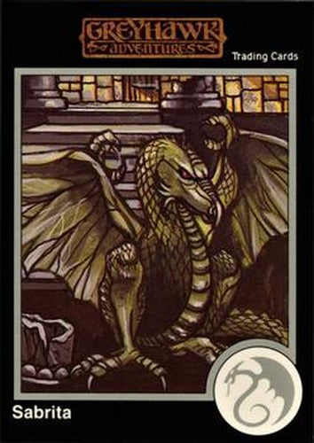 #537 Sabrita, Shadow Dragon - 1991 TSR Advanced Dungeons & Dragons - Silver
