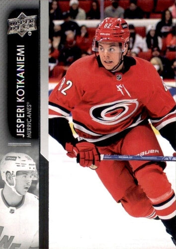 #537 Jesperi Kotkaniemi - Carolina Hurricanes - 2021-22 Upper Deck Hockey