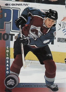 #60 Sandis Ozolinsh - Colorado Avalanche - 1997-98 Donruss Hockey