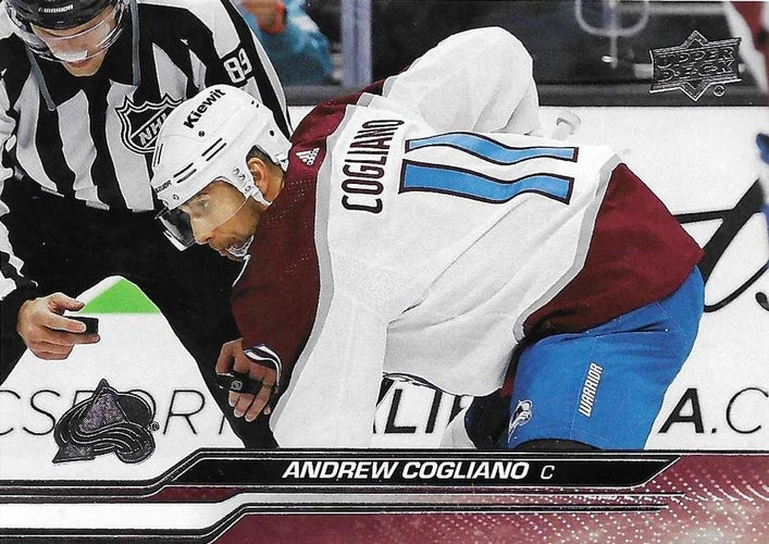 #538 Andrew Cogliano - Colorado Avalanche -2023-24 Upper Deck Hockey