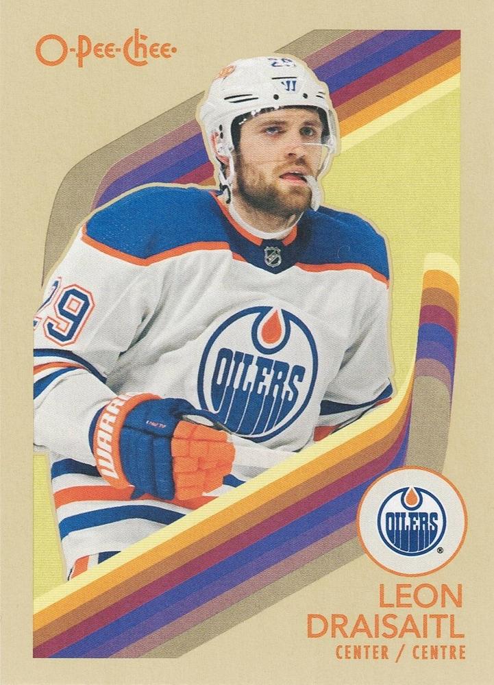 #538 Leon Draisaitl - Edmonton Oilers - 2023-24 O-Pee-Chee - Retro Hockey