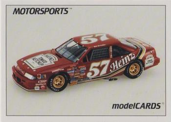 #53 Hut Stricklin - Osterlund Motor Ventures -1991 Motorsports Modelcards Racing