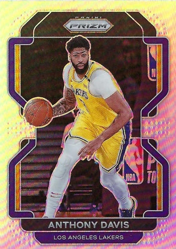 #53 Anthony Davis - Los Angeles Lakers - 2021-22 Panini Prizm - Silver Basketball