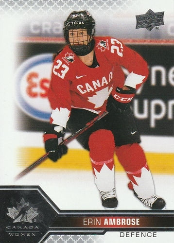 #53 Erin Ambrose - Canada - 2022-23 Upper Deck Team Canada Juniors Hockey