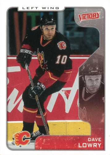 #53 Dave Lowry - Calgary Flames - 2001-02 Upper Deck Victory Hockey