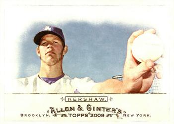 #53 Clayton Kershaw - Los Angeles Dodgers - 2009 Topps Allen & Ginter Baseball