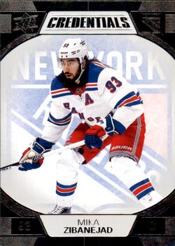 #53 Mika Zibanejad - New York Rangers - 2022-23 Upper Deck Credentials Hockey