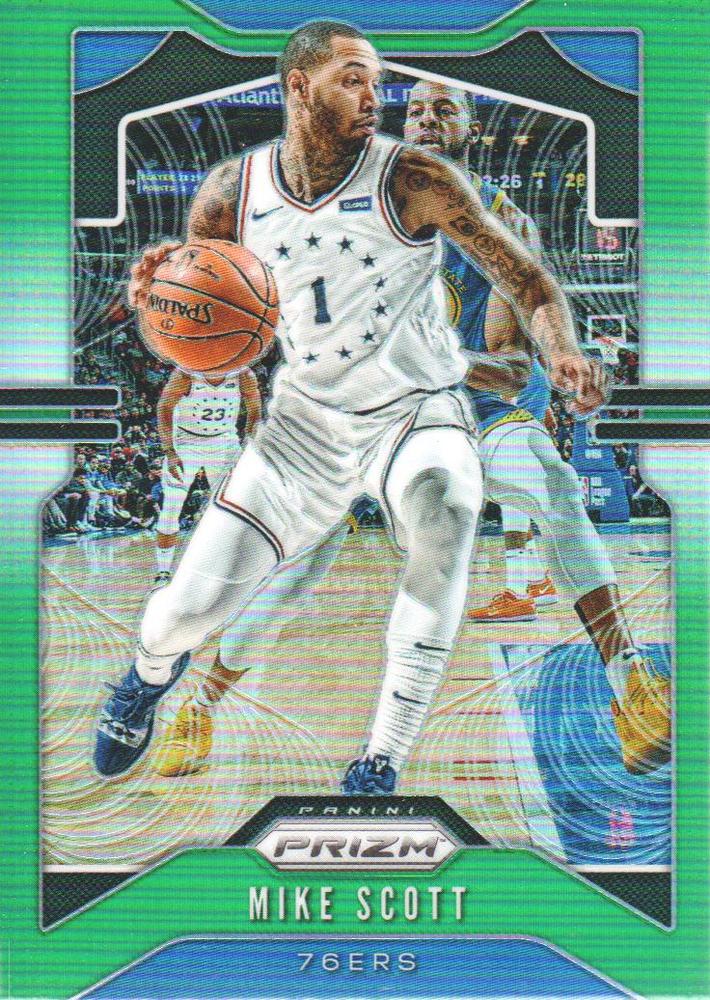 #53 Mike Scott - Philadelphia 76ers - 2019-20 Panini Prizm - Prizms Green Basketball
