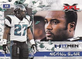 #53 Michael Blair - New York-New Jersey Hitmen - 2001 Topps XFL Football