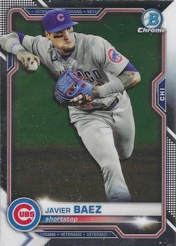 #53 Javier Baez - Chicago Cubs - 2021 Bowman Chrome Baseball