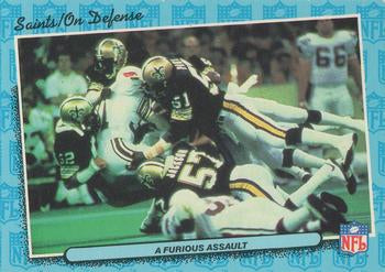 #53 A Furious Assault Defense - New Orleans Saints - 1986 Fleer Team Action Football