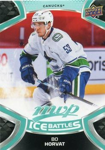 #53 Bo Horvat - Vancouver Canucks - 2021-22 Upper Deck MVP - Ice Battles Hockey
