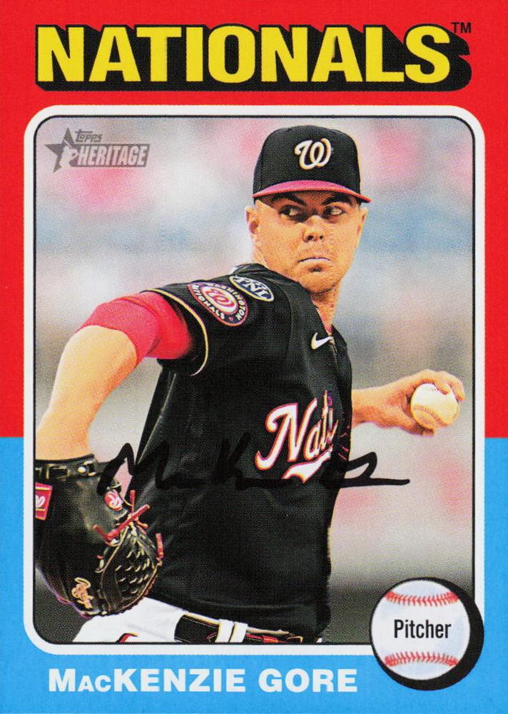 #53 MacKenzie Gore - Washington Nationals - 2024 Topps Heritage Baseball