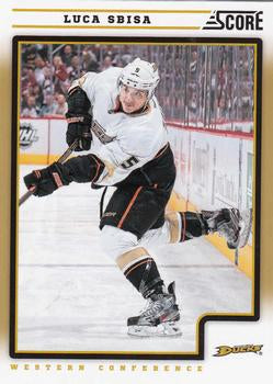 #53 Luca Sbisa - Anaheim Ducks - 2012-13 Score - Gold Rush Hockey
