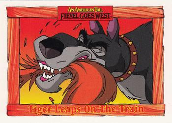 #53 Tiger Leaps On The Train - 1991 Impel An American Tail: Fievel Goes West