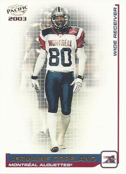 #53 Jermaine Copeland - Montreal Alouettes - 2003 Pacific CFL Football