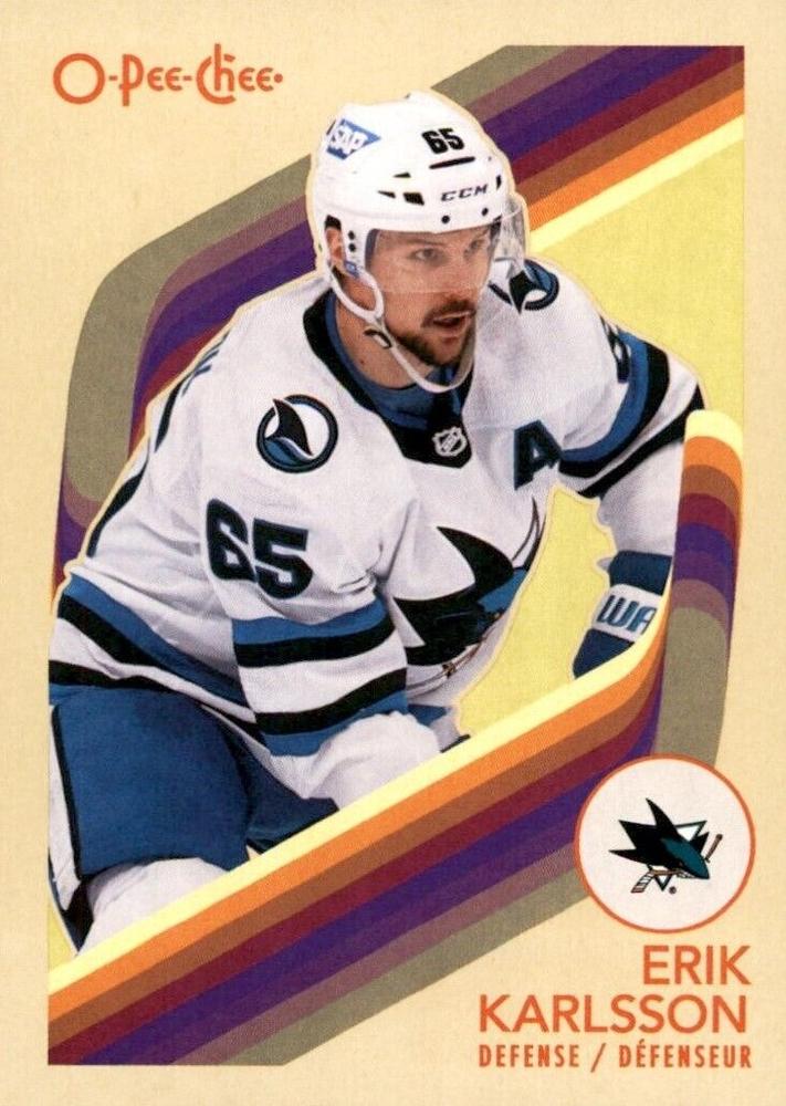 #540 Erik Karlsson - San Jose Sharks - 2023-24 O-Pee-Chee - Retro Hockey
