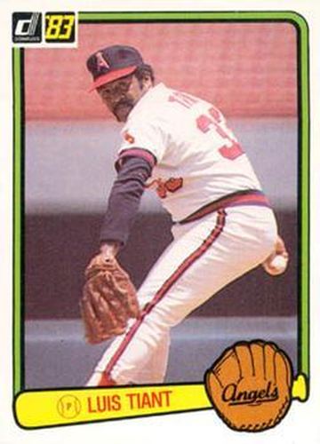 #542 Luis Tiant - California Angels - 1983 Donruss Baseball