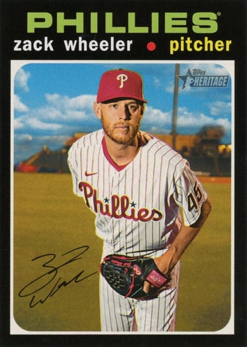 #542 Zack Wheeler - Philadelphia Phillies - 2020 Topps Heritage Baseball