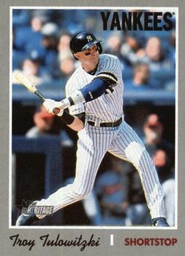 #545b Troy Tulowitzki - New York Yankees - 2019 Topps Heritage Baseball