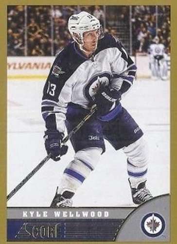 #547 Kyle Wellwood - Winnipeg Jets - 2013-14 Score - Gold Hockey
