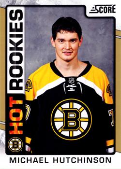 #547 Michael Hutchinson - Boston Bruins - 2012-13 Score - Gold Rush Hockey