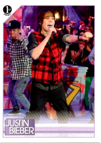 #54 For his appearance at MuchMusic in Canada, the - 2010 Panini Justin Bieber