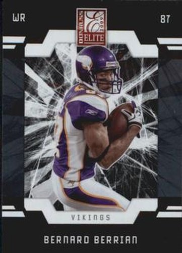 #54 Bernard Berrian - Minnesota Vikings - 2009 Donruss Elite Football