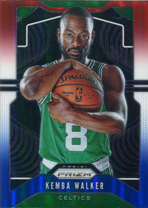 #54 Kemba Walker - Boston Celtics - 2019-20 Panini Prizm - Prizms Red White and Blue Basketball