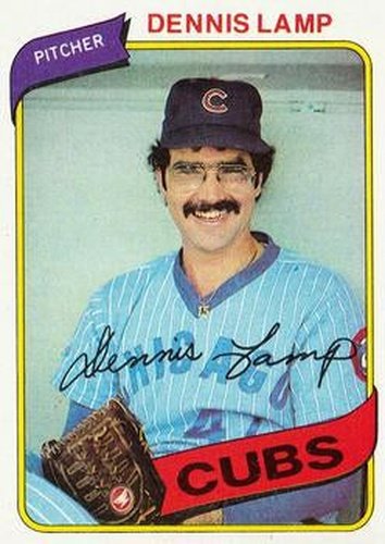 #54 Dennis Lamp - Chicago Cubs - 1980 Topps Baseball