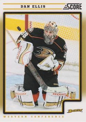 #54 Dan Ellis - Anaheim Ducks - 2012-13 Score - Gold Rush Hockey