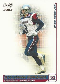 #54 Sylvain Girard - Montreal Alouettes - 2003 Pacific CFL Football