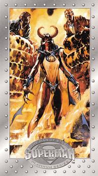 #54 Captives of Blaze! - 1994 SkyBox Superman Man of Steel Platinum Series