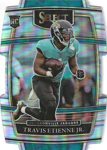 #54 Travis Etienne Jr. - Jacksonville Jaguars - 2021 Panini Select - Silver Prizm Die Cut Football