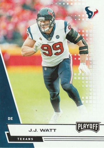 #54 J.J. Watt - Houston Texans - 2020 Panini Playoff Football