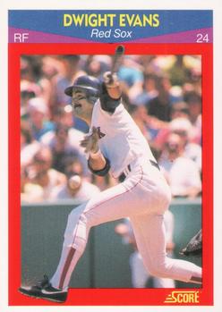 #54 Dwight Evans - Boston Red Sox - 1990 Score 100 Superstars Baseball