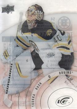 #54 Tuukka Rask - Boston Bruins - 2014-15 Upper Deck Ice Hockey
