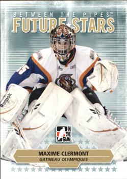 #54 Maxime Clermont - Gatineau Olympiques - 2009-10 In The Game Between The Pipes Hockey