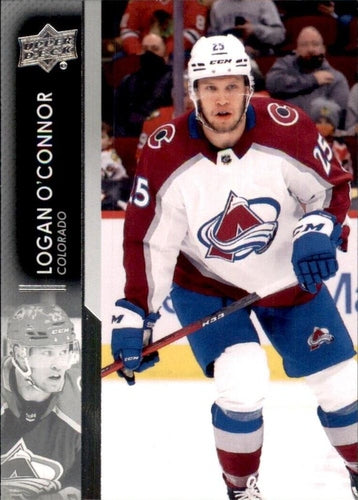 #550 Logan O'Connor - Colorado Avalanche - 2021-22 Upper Deck Hockey
