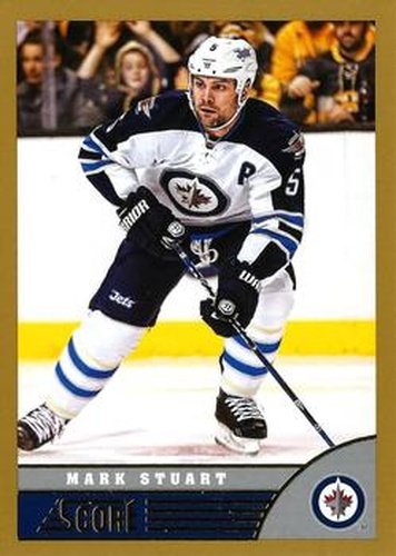 #550 Mark Stuart - Winnipeg Jets - 2013-14 Score - Gold Hockey