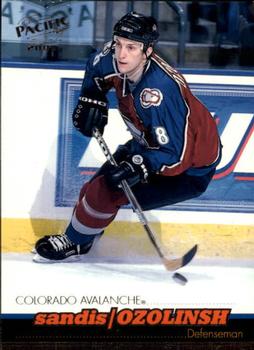 #113 Sandis Ozolinsh - Colorado Avalanche - 1999-00 Pacific Hockey
