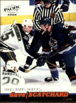 #431 Dave Scatchard - Vancouver Canucks - 1999-00 Pacific Hockey