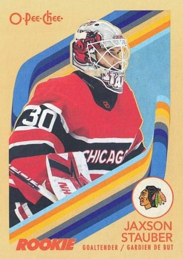 #551 Jaxson Stauber - Chicago Blackhawks - 2023-24 O-Pee-Chee - Retro Hockey