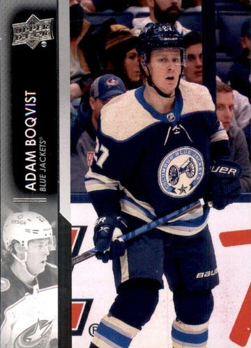 #552 Adam Boqvist - Columbus Blue Jackets - 2021-22 Upper Deck Hockey
