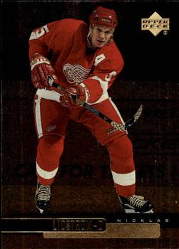 #51 Nicklas Lidstrom - Detroit Red Wings - 1999-00 Upper Deck Gold Reserve Hockey