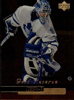 #291 Curtis Joseph - Toronto Maple Leafs - 1999-00 Upper Deck Gold Reserve Hockey