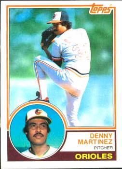 #553 Denny Martinez - Baltimore Orioles - 1983 Topps Baseball