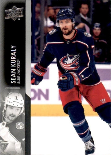 #553 Sean Kuraly - Columbus Blue Jackets - 2021-22 Upper Deck Hockey