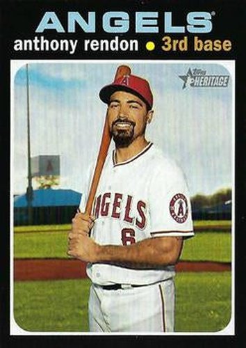#553c Anthony Rendon - Los Angeles Angels - 2020 Topps Heritage Baseball